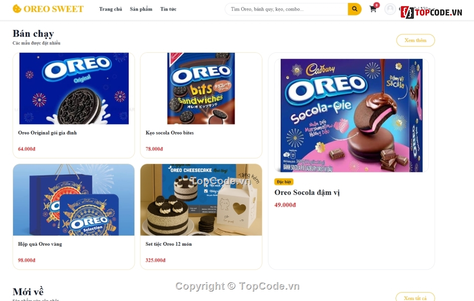bán kẹo,bán bánh,oreo